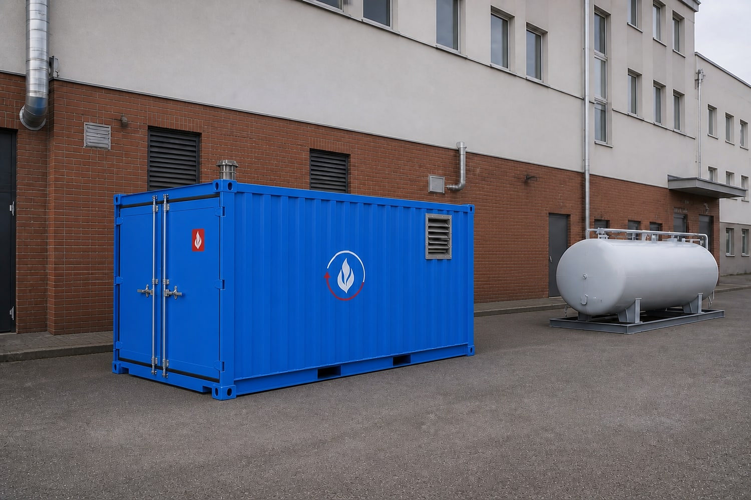 Wärmepumpe und mobile Heizzentrale als temporäre Wärmeversorgung