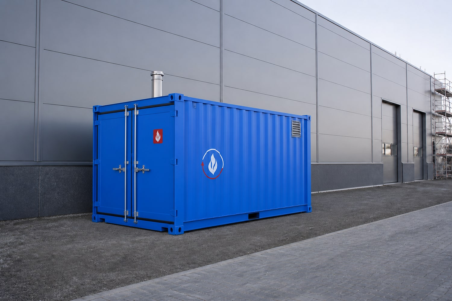 Mobile Heat Helpers Heizzentrale 1.800 kW für die Baustellenversorgung
