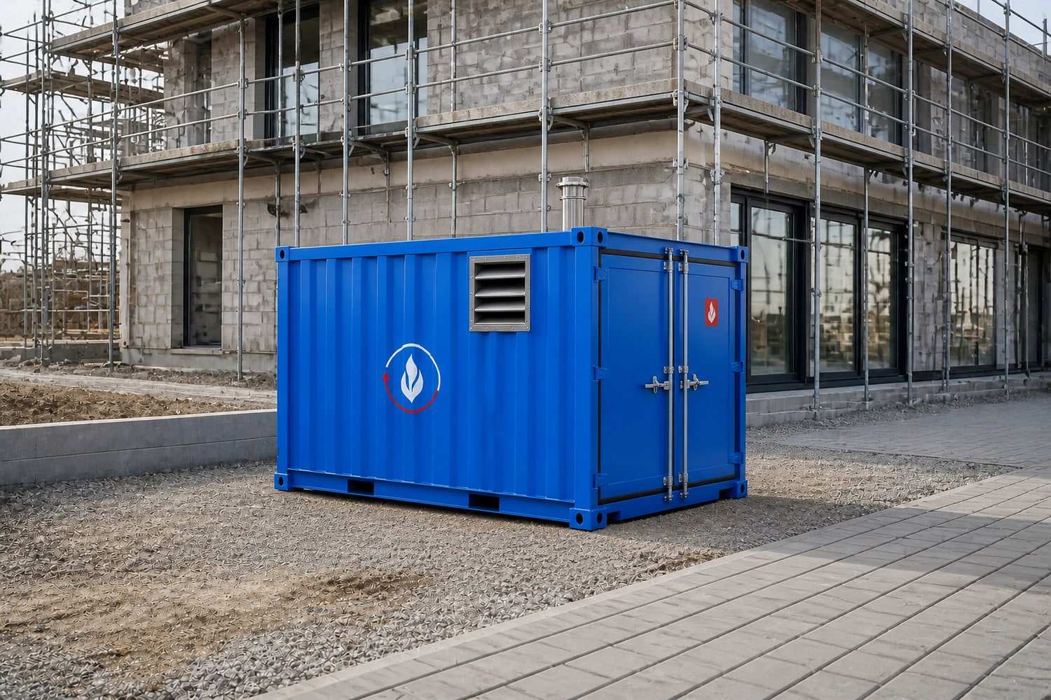 Baustelle oder Halle wärmen mit Heat Helpers